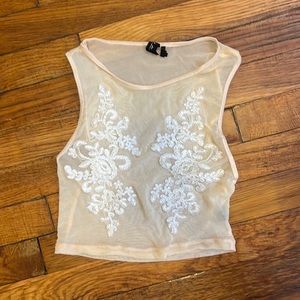 Out From Under mesh crop